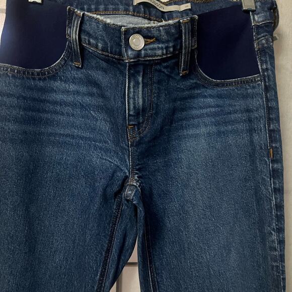 HUDSON ROSIE HIGH RISE WIDE LEG MATERNITY CARRIBEAN BLUE JEANS SIZE 25 - Picture 6 of 10